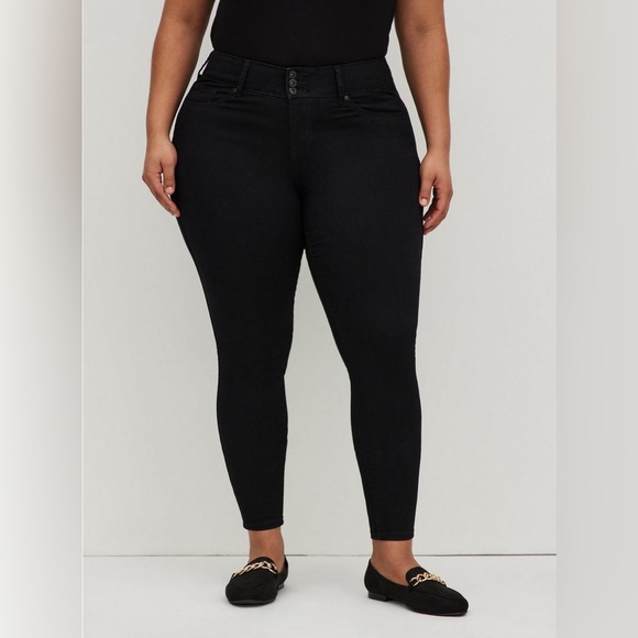 EUC Torrid black Super Soft Jegging high waisted size 22R - Picture 2 of 5